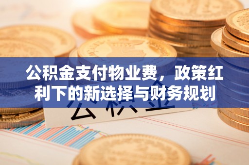 三重公积金支付物业费，政策红利下的新选择与财务规划