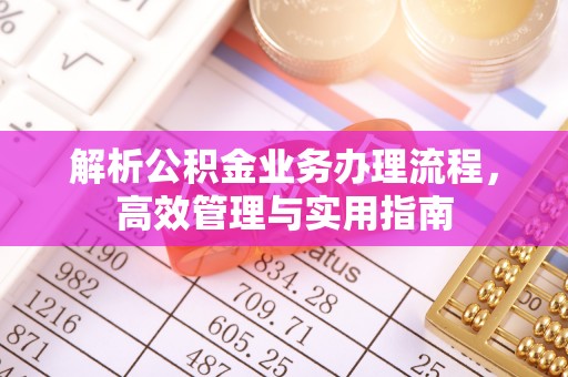 三重解析公积金业务办理流程，高效管理与实用指南